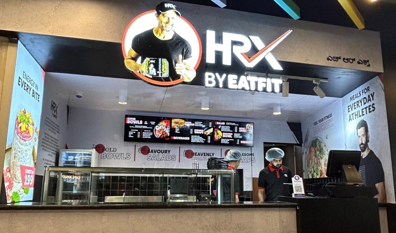 <p>HRX X Eatfit is a sub-division of the fitness brand HRX, founded by Hrithik Roshan and Exceed Entertainment. They announced the opening of HRX Cafe located in Palladium, Lower Parel, Mumbai back in 2023.</p> <p>HRX X Eatfit is a sub-division of the fitness brand HRX, founded by Hrithik Roshan and Exceed Entertainment. They announced the opening of HRX Cafe located in Palladium, Lower Parel, Mumbai back in 2023.</p>